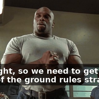 All right, so we need to get a few of the ground rules straight.