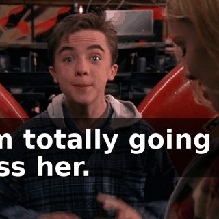 I'm totally going to kiss her.