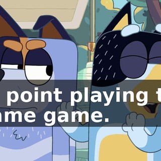 No point playing the blame game.