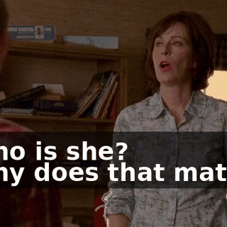 - Who is she? - Why does that matter?