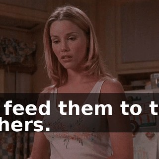 to feed them to the others.
