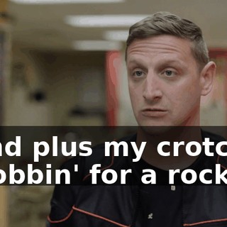 - And plus my crotch is throbbin' for a rocket.