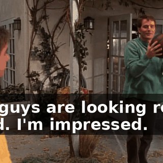 You guys are looking really good. I'm impressed.