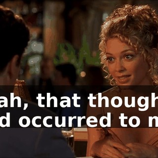 Yeah, that thought had occurred to me.