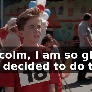Malcolm, I am so glad you decided to do this.