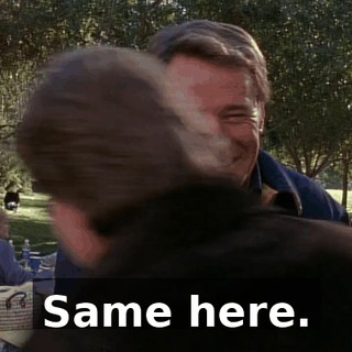 Same here.