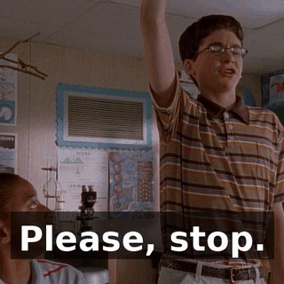 Please, stop.