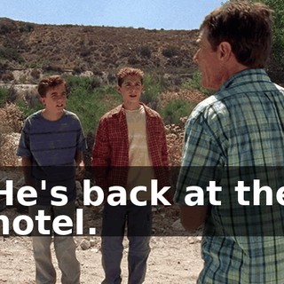 He's back at the hotel.