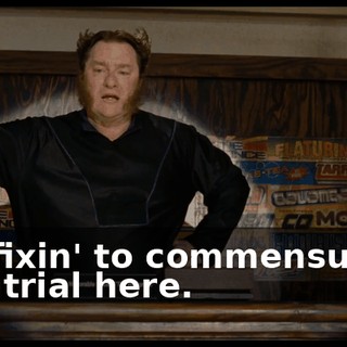 I'm fixin' to commensurate this trial here.