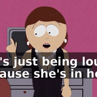 she's just being loud because she's in heat!