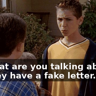 - What are you talking about? - They have a fake letter.