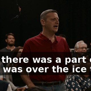 And there was a part of it that was over the ice tray.