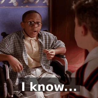 I know...