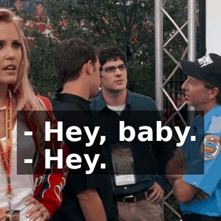 - Hey, baby. - Hey.