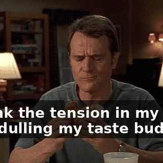 I think the tension in my neck was dulling my taste buds.