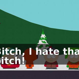 Bitch, I hate that bitch!