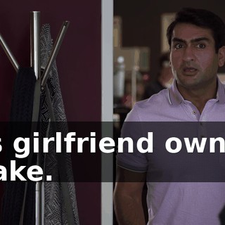 His girlfriend owns a snake.