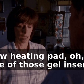 a new heating pad, oh, and some of those gel inserts