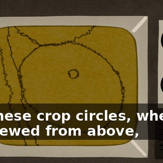 These crop circles, when viewed from above,