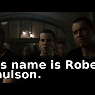 His name is Robert Paulson.