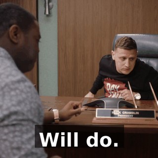 Will do.
