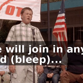we will join in any... and (bleep)...