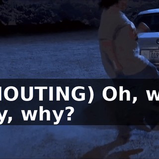 (SHOUTING) Oh, why, why, why?