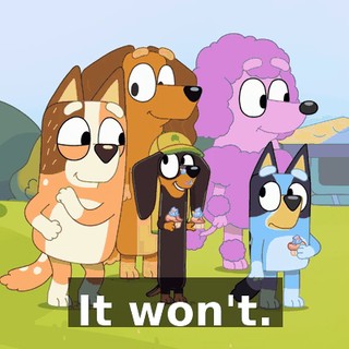 It won't.