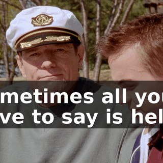 Sometimes all you have to say is hello.