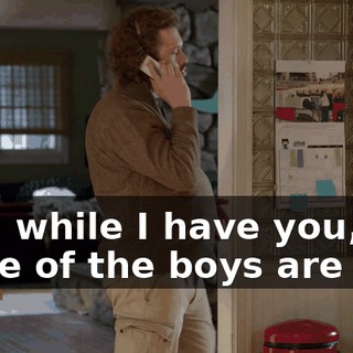 Hey, while I have you, some of the boys are part