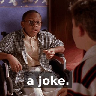 a joke.