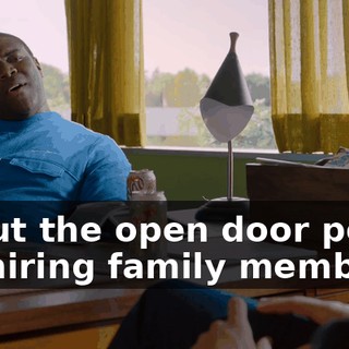 about the open door policy for hiring family members,
