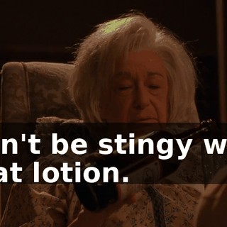 Don't be stingy with that lotion.