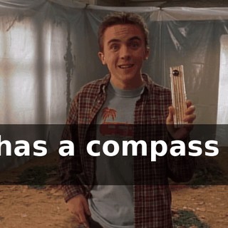 It has a compass on it.