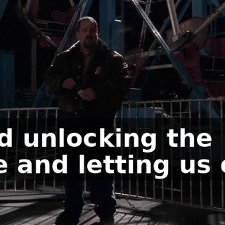 Mind unlocking the gate and letting us out?