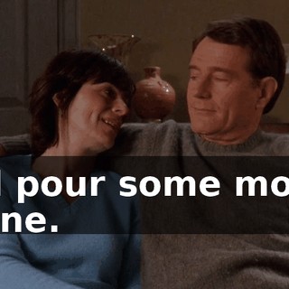 I'll pour some more wine.
