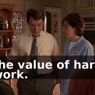 the value of hard work.