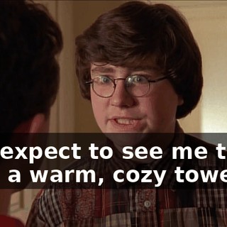 and expect to see me there with a warm, cozy towel.