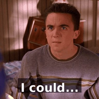 I could...
