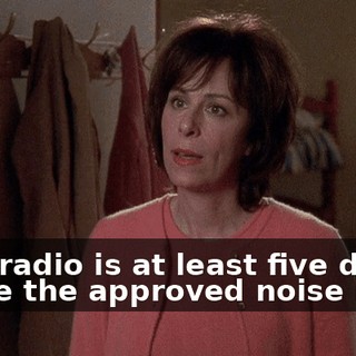 That radio is at least five dBs above the approved noise level.