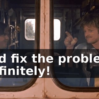 And fix the problem! Definitely!