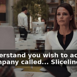 I understand you wish to acquire a company called... Sliceline,