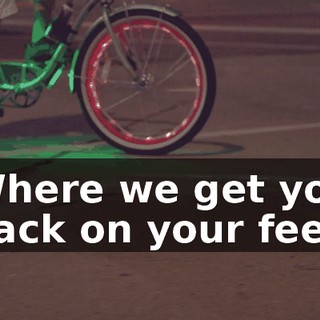 ♪ Where we get you back on your feet ♪