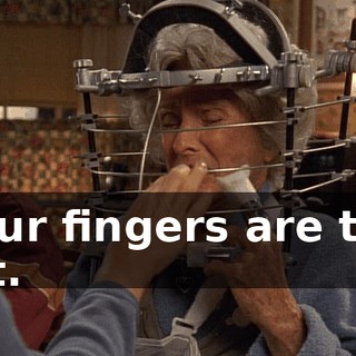Your fingers are too fat.