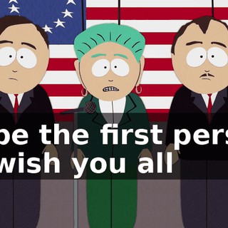 to be the first person to wish you all
