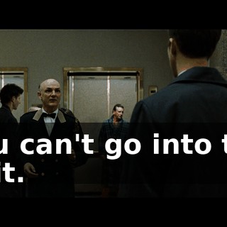You can't go into the unit.