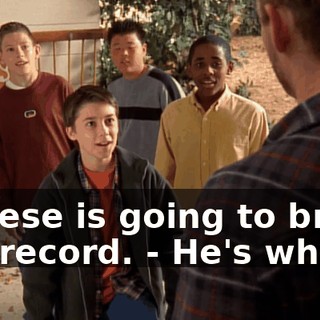 - Reese is going to break the record. - He's what?