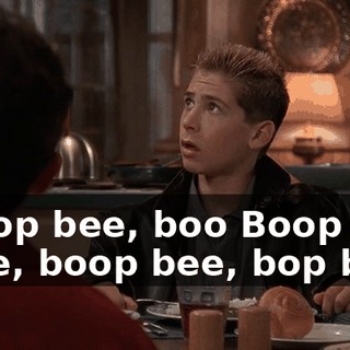 ♪ Boop bee, boo Boop bee, boop bee, bop bee ♪