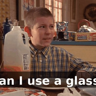 Can I use a glass?