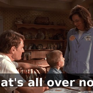 That's all over now.